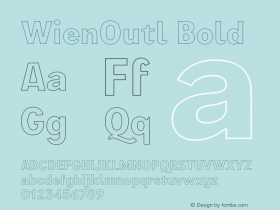 WienOutl Bold Version 3.000;FEAKit 1.0图片样张