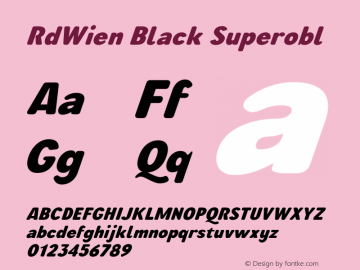 RdWien Black Superobl Version 3.000;FEAKit 1.0图片样张