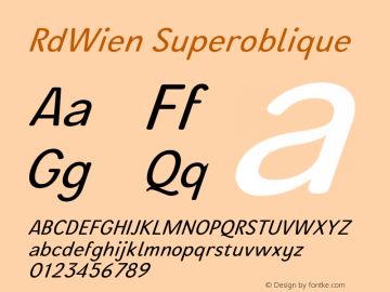 RdWien Superoblique Version 3.000;FEAKit 1.0图片样张