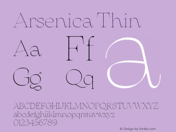 Arsenica Thin Version 0.003图片样张