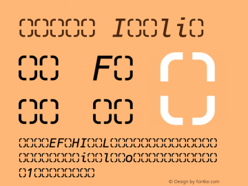Agave Italic Version 37图片样张