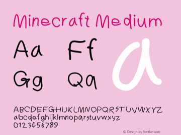 MineCrafter Font, dafont.com