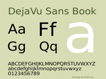 DejaVu Sans Book Version 2.8图片样张