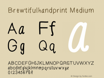 Brewtifulhandprint Version 001.000图片样张