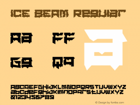 ICE BEAM Version 1.00;June 2, 2021;FontCreator 13.0.0.2683 32-bit图片样张