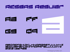 RESBAS Version 1.00;June 15, 2021;FontCreator 13.0.0.2683 32-bit图片样张
