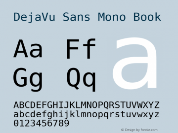 DejaVu Sans Mono Book Version 2.21图片样张