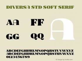 Diversa Std Soft Serif Version 1.001;PS 001.001;hotconv 1.0.70;makeotf.lib2.5.58329图片样张