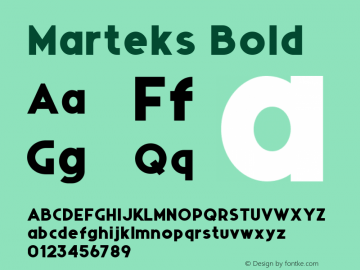 Marteks Bold Version 1.000图片样张