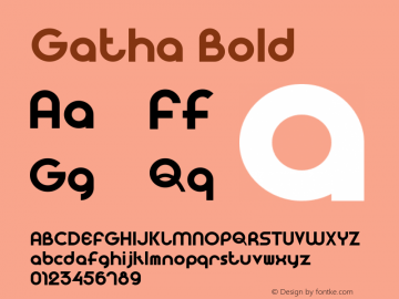 Gatha Sans Version 1.000图片样张