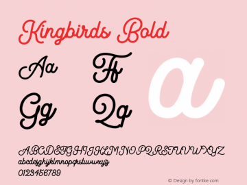 Kingbirds-Bold 1.000图片样张