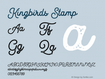 Kingbirds-Stamp 1.000图片样张