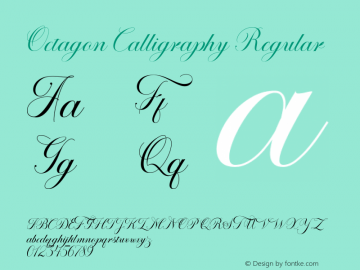 OctagonCalligraphy Version 1.000图片样张