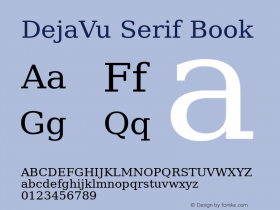 DejaVu Serif Book Version 2.1图片样张