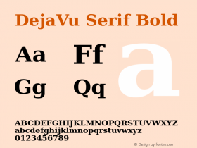 DejaVu Serif Bold Version 2.6图片样张