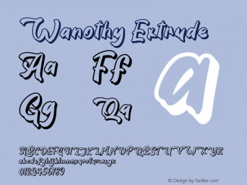 Wanothy-Extrude Version 1.000图片样张