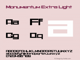 Monumentum-ExtraLight Version 1.000图片样张