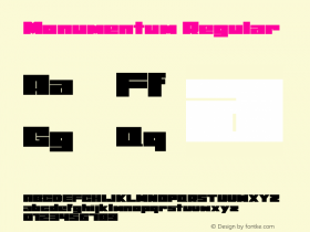 Monumentum-Regular Version 1.000图片样张