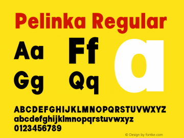 Pelinka Condensed Black Version 1.00图片样张