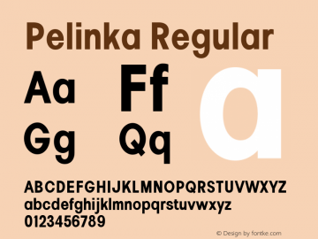 Pelinka Condensed Bold Version 1.00图片样张