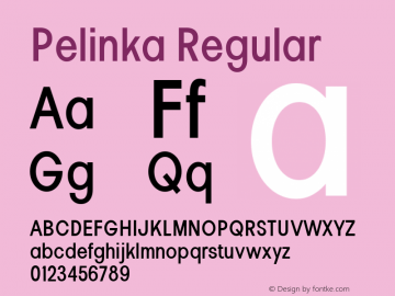 Pelinka Condensed Medium Version 1.00图片样张
