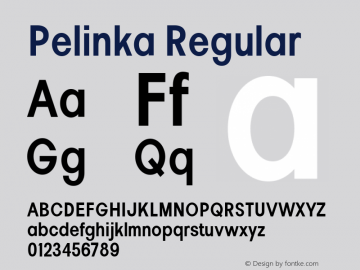 Pelinka Condensed SemiBold Version 1.00图片样张