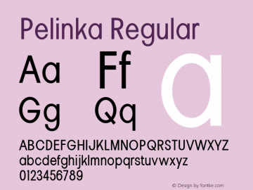 Pelinka Condensed Version 1.00图片样张