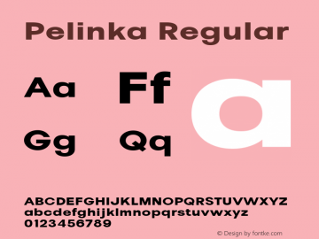 Pelinka Expanded ExtraBold Version 1.00图片样张