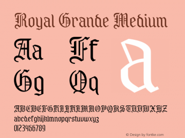 Royal Grande Medium Version 1.000图片样张