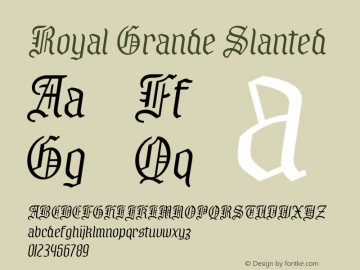 RoyalGrande-Slanted Version 1.000图片样张