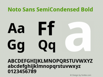 Noto Sans SemiCondensed Bold Version 2.005; ttfautohint (v1.8.3) -l 8 -r 50 -G 200 -x 14 -D latn -f none -a qsq -X 