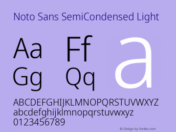 Noto Sans SemiCondensed Light Version 2.005; ttfautohint (v1.8.3) -l 8 -r 50 -G 200 -x 14 -D latn -f none -a qsq -X 