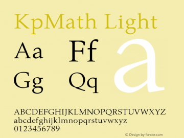 KpMath Light Version 0.40图片样张