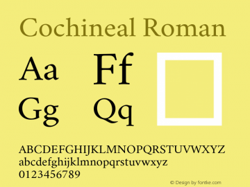 Cochineal Roman Version 0.9图片样张