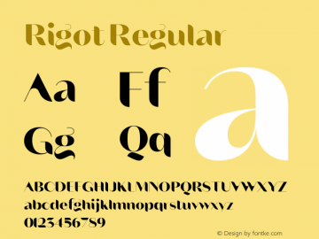 Rigot-Regular Version 2.10 | web-OT图片样张