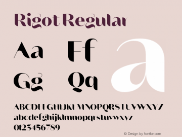 Rigot-Regular Version 2.100 | web-TT图片样张