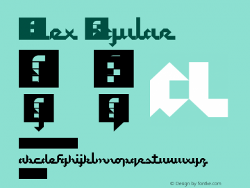 5Minex Regular Version 1.0 Font Sample