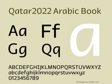 Qatar2022 Arabic Book Version 1.000;hotconv 1.0.109;makeotfexe 2.5.65596图片样张
