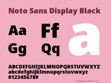 Noto Sans Display Black Version 2.006; ttfautohint (v1.8.4) -l 8 -r 50 -G 200 -x 14 -D latn -f none -a qsq -X 