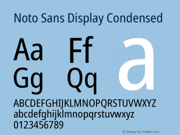 Noto Sans Display Condensed Version 2.006; ttfautohint (v1.8.4) -l 8 -r 50 -G 200 -x 14 -D latn -f none -a qsq -X 