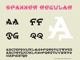 Spanner Regular Version 1.000;PS 001.000;hotconv 1.0.38 Font Sample