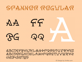 Spanner Regular 001.000 Font Sample