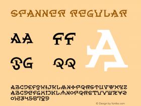 Spanner Regular 001.000 Font Sample