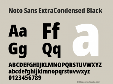 Noto Sans ExtraCondensed Black Version 2.006; ttfautohint (v1.8.4) -l 8 -r 50 -G 200 -x 14 -D latn -f none -a qsq -X 