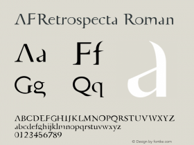 AFRetrospecta Roman Version 001.000图片样张