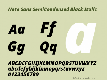 Noto Sans SemiCondensed Black Italic Version 2.005; ttfautohint (v1.8.4) -l 8 -r 50 -G 200 -x 14 -D latn -f none -a qsq -X 