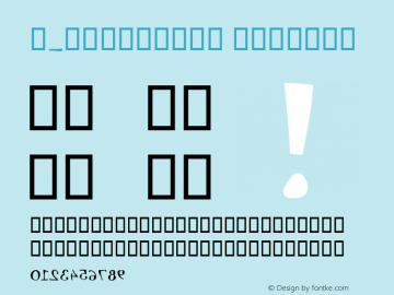 X_Antiochus Regular Version 2.00 Font Sample