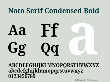 Noto Serif Condensed Bold Version 2.005; ttfautohint (v1.8.4) -l 8 -r 50 -G 200 -x 14 -D latn -f none -a qsq -X 