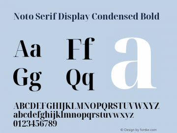 Noto Serif Display Condensed Bold Version 2.005; ttfautohint (v1.8.4) -l 8 -r 50 -G 200 -x 14 -D latn -f none -a qsq -X 