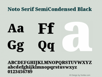Noto Serif SemiCondensed Black Version 2.005; ttfautohint (v1.8.4) -l 8 -r 50 -G 200 -x 14 -D latn -f none -a qsq -X 